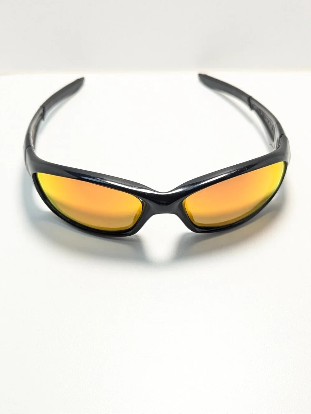 Oakley Straight 2007 Black Red Lens Outdoor Wraparound Men's Sports Sunglasses